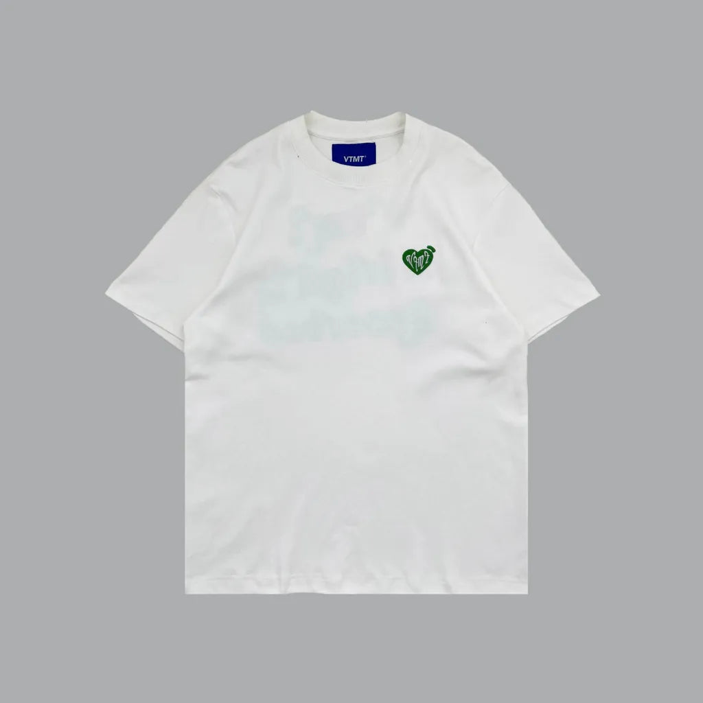 VTMT | Heart Embroidered Tee White
