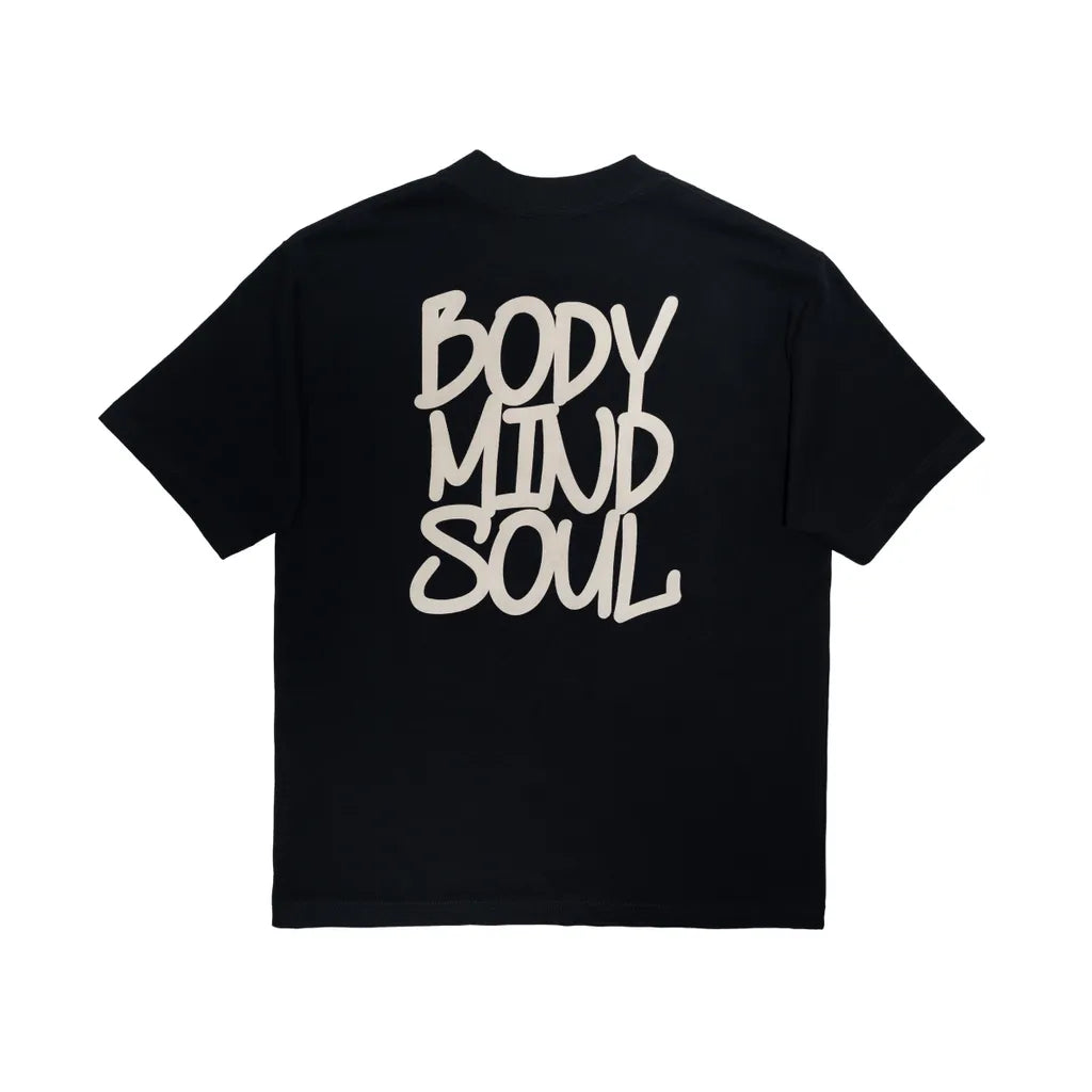 ATTN | Body Mind Soul Tee Black