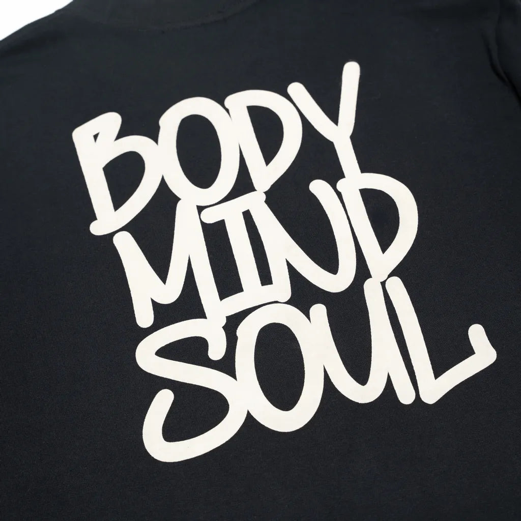 ATTN | Body Mind Soul Tee Black