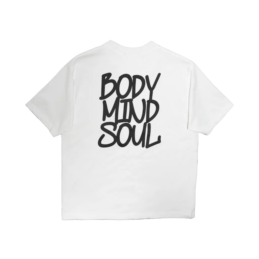 ATTN | Body Mind Soul Tee White