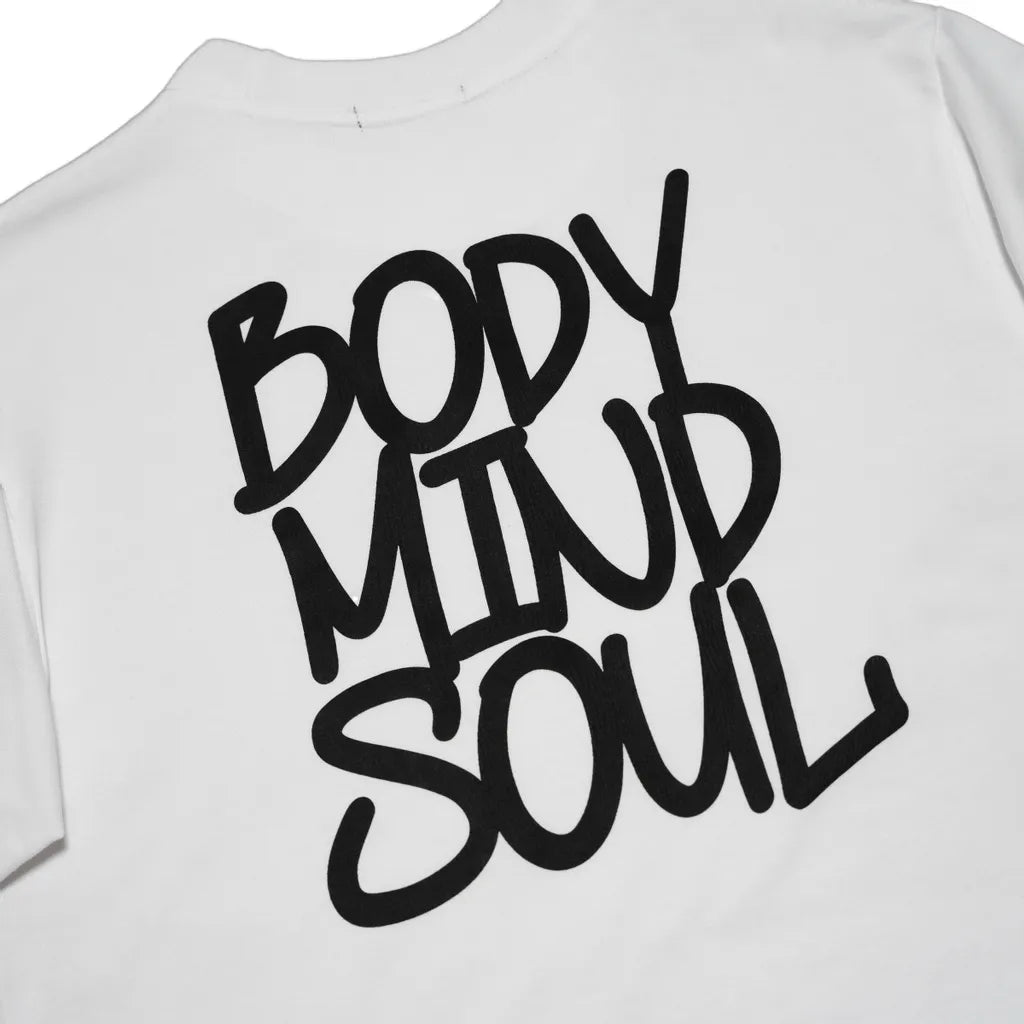 ATTN | Body Mind Soul Tee White