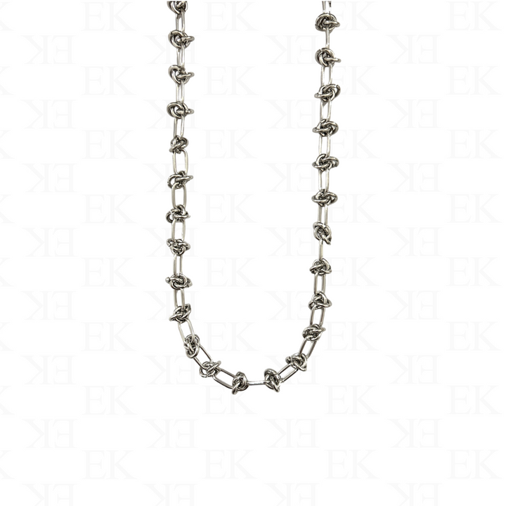EK | Loop Link Necklace Silver Adjustable