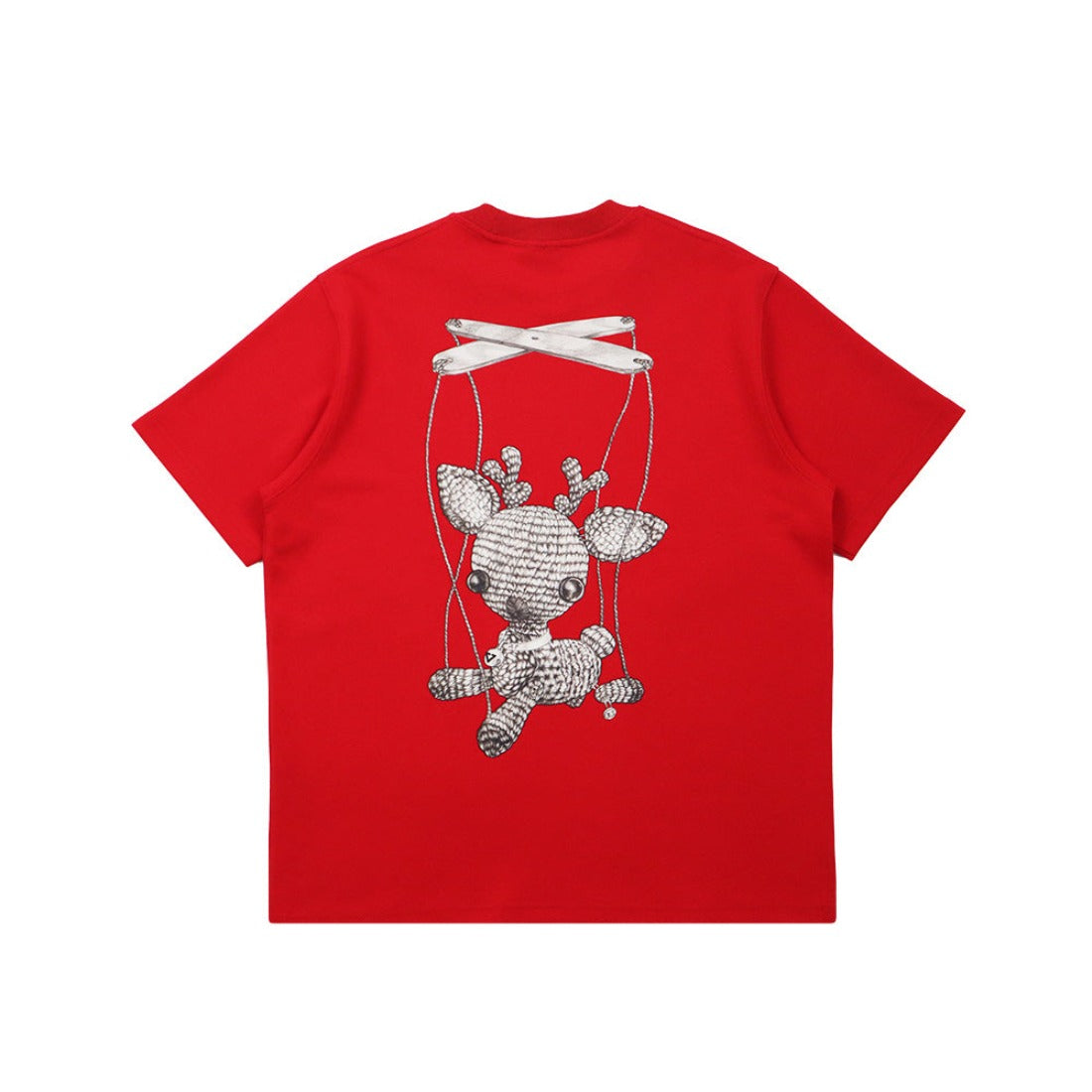 Eglaf | Puppet Crochet Reindeer Tee Red