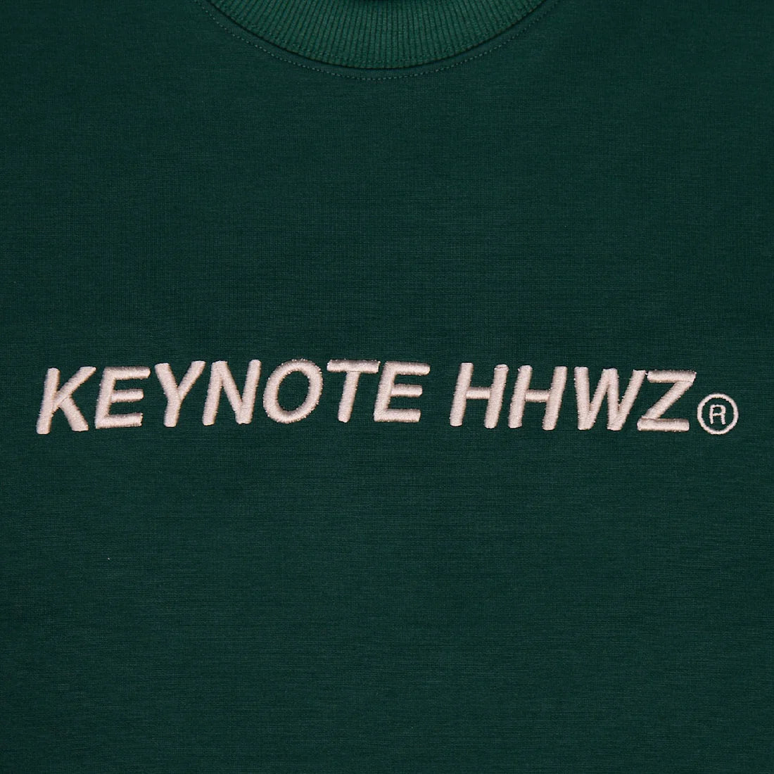 Keynote | Typeface Embroidery Tee Dark Green