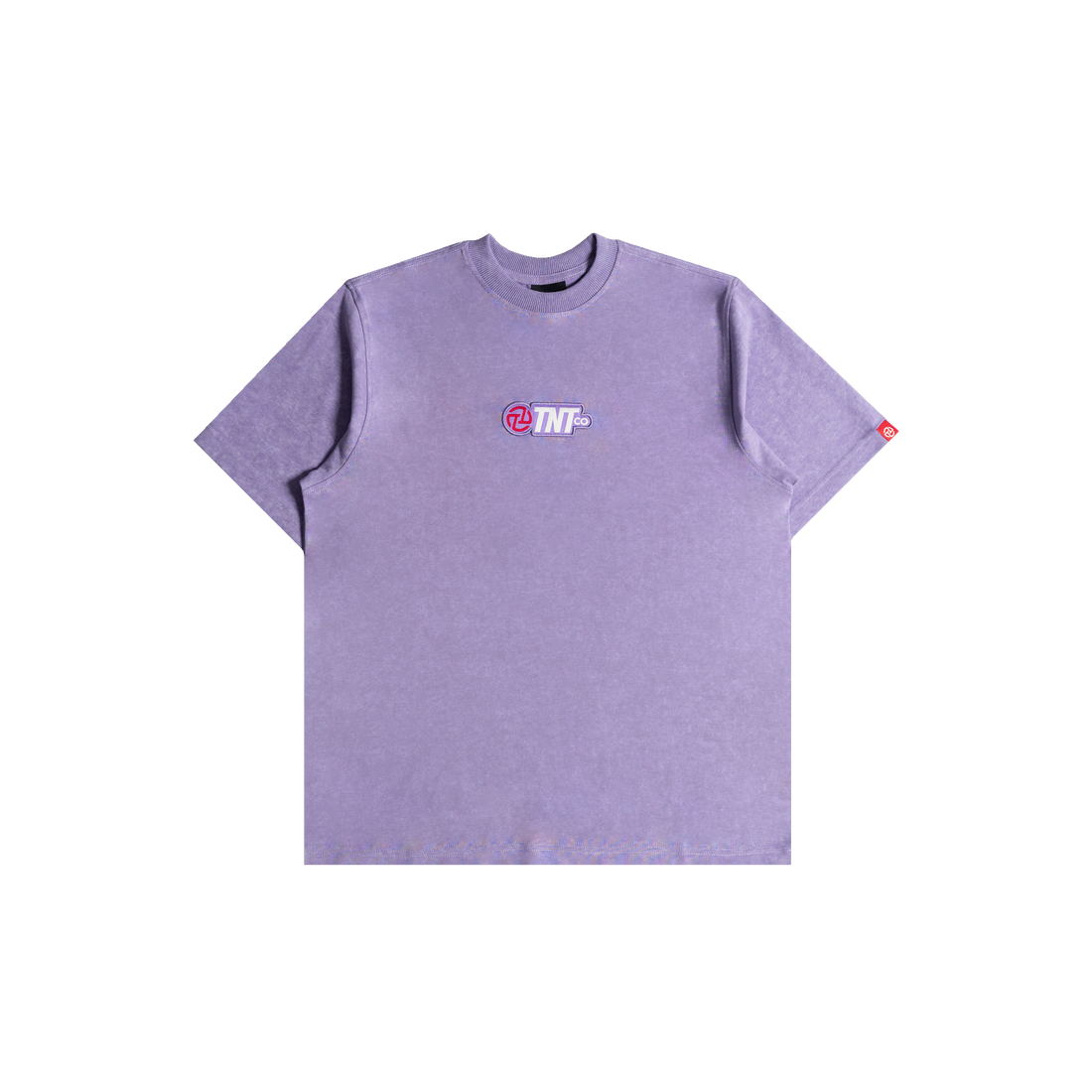 Acid Washed Logo Tee Light Purple