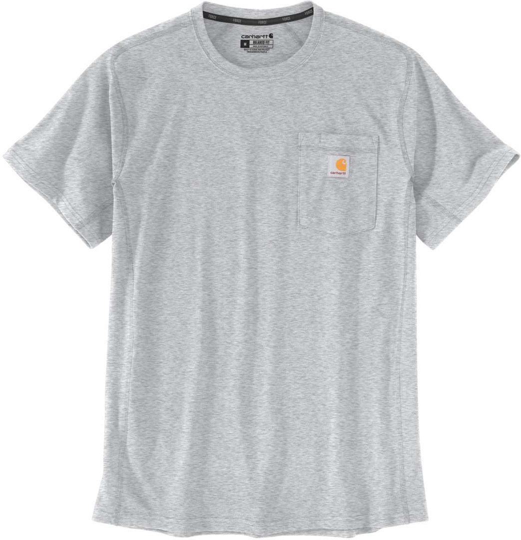 Carhartt | TK4616-M Force Relaxed Fit Midweight Pocket Tee Heather Gray