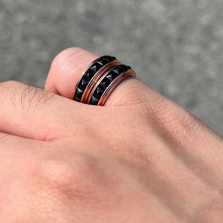 EK | Copper Series Onyx Ring