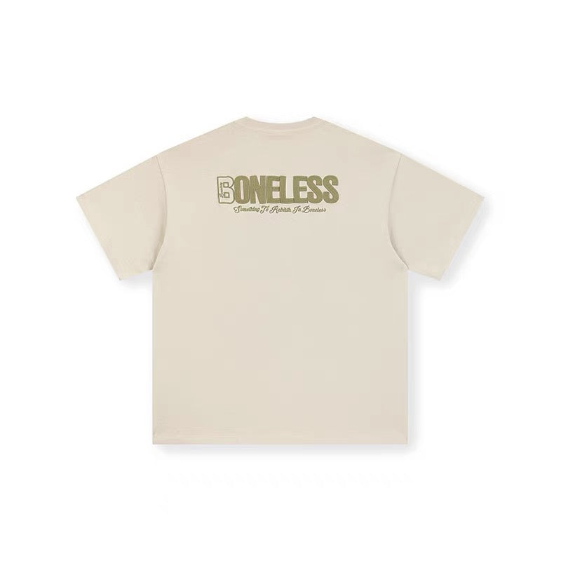 Boneless | Embroidery Logo Tee Smoke Green K1486