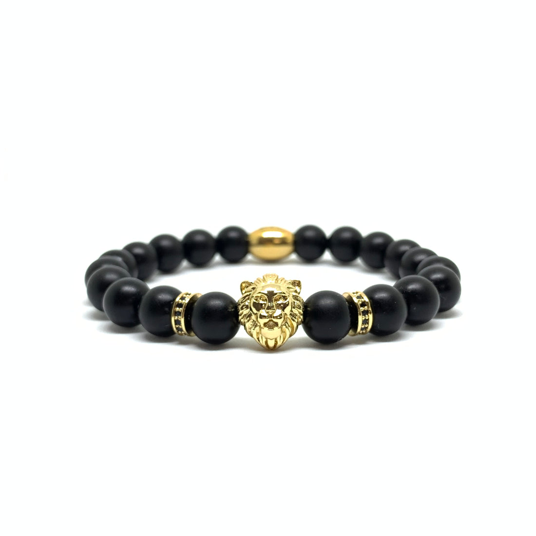 Gold Lion Gemstone Bracelet