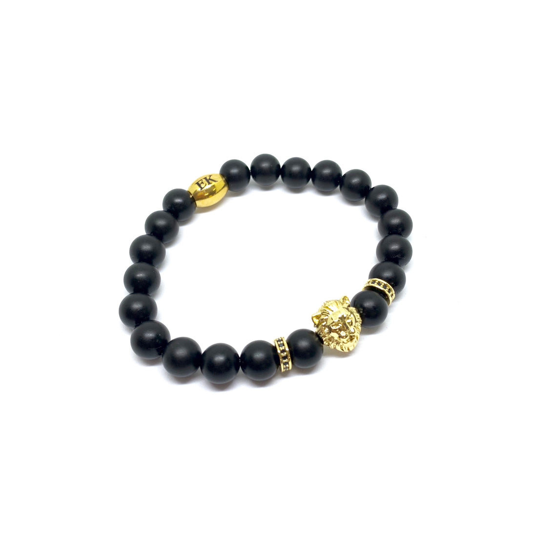 Gold Lion Gemstone Bracelet