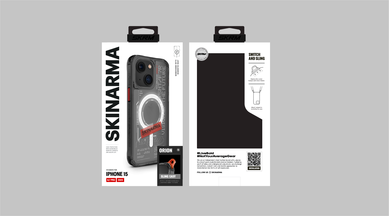 Skinarma | iPhone 15/15 Plus/15 Pro/15 Pro Max Orion Mag-Charge Black