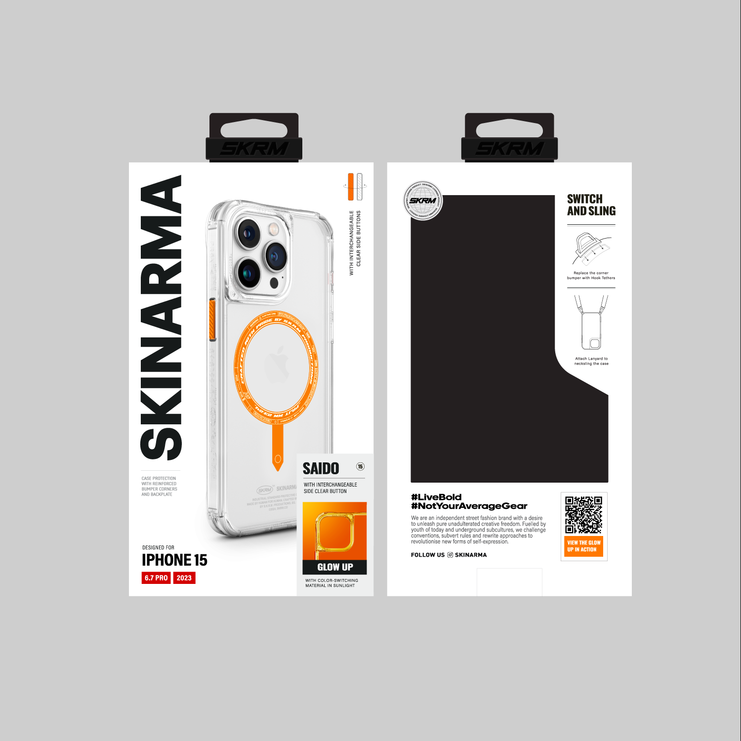 Skinarma | iPhone 15/15 Plus/15 Pro/15 Pro Max Saido Mag-Charge Orange (Sunburst Edition)