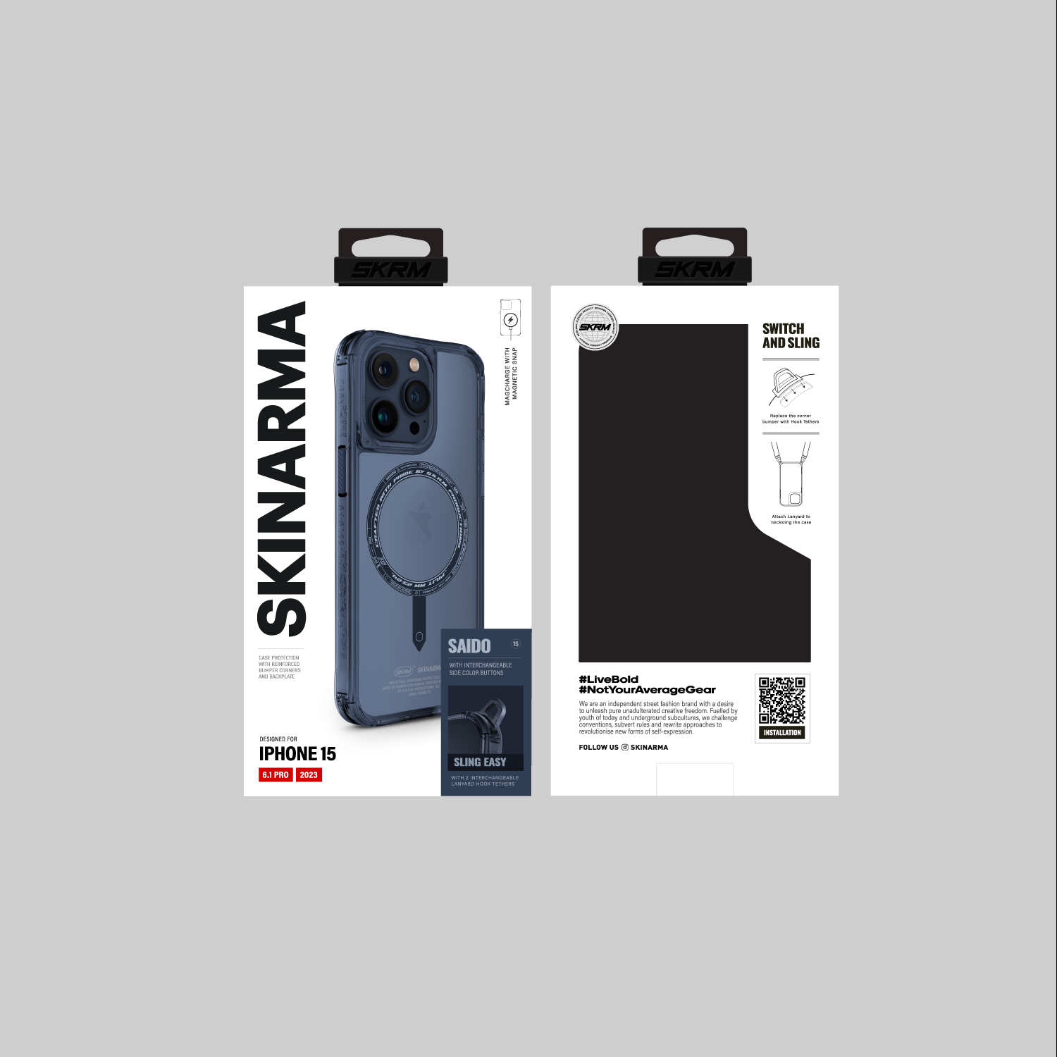 Skinarma | iPhone 15/15 Plus/15 Pro/15 Pro Max Saido Mag-Charge Blue