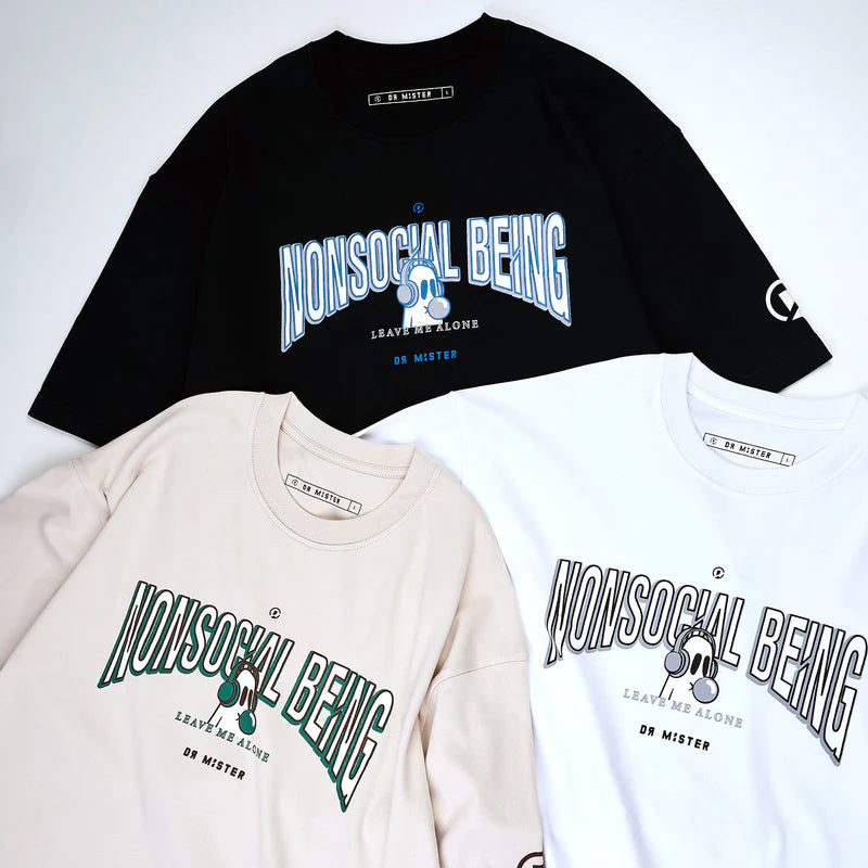 Dr Mister | College Oversized Tee White
