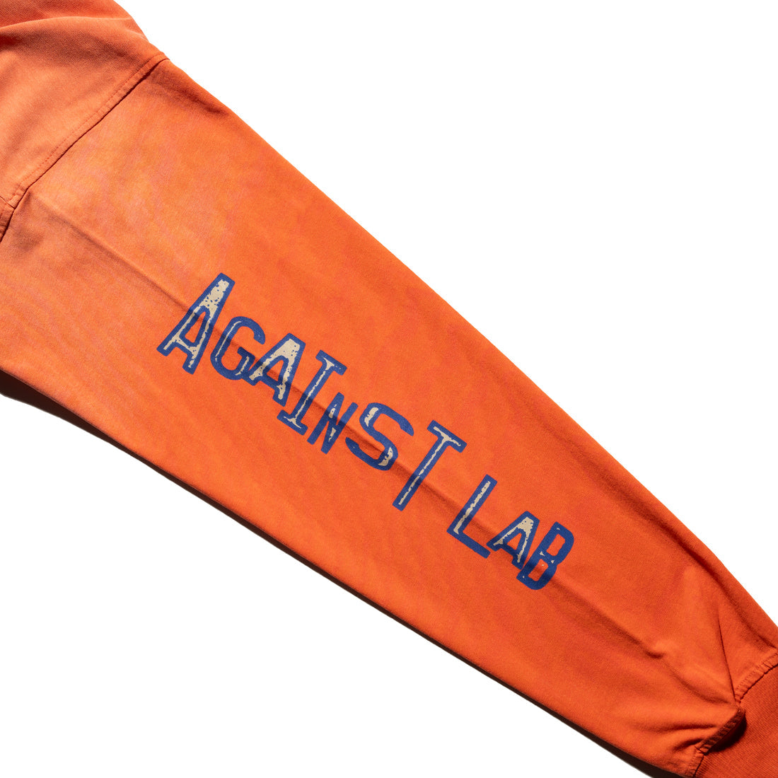 Against Lab | Noisy World Washed LS Tee Orange