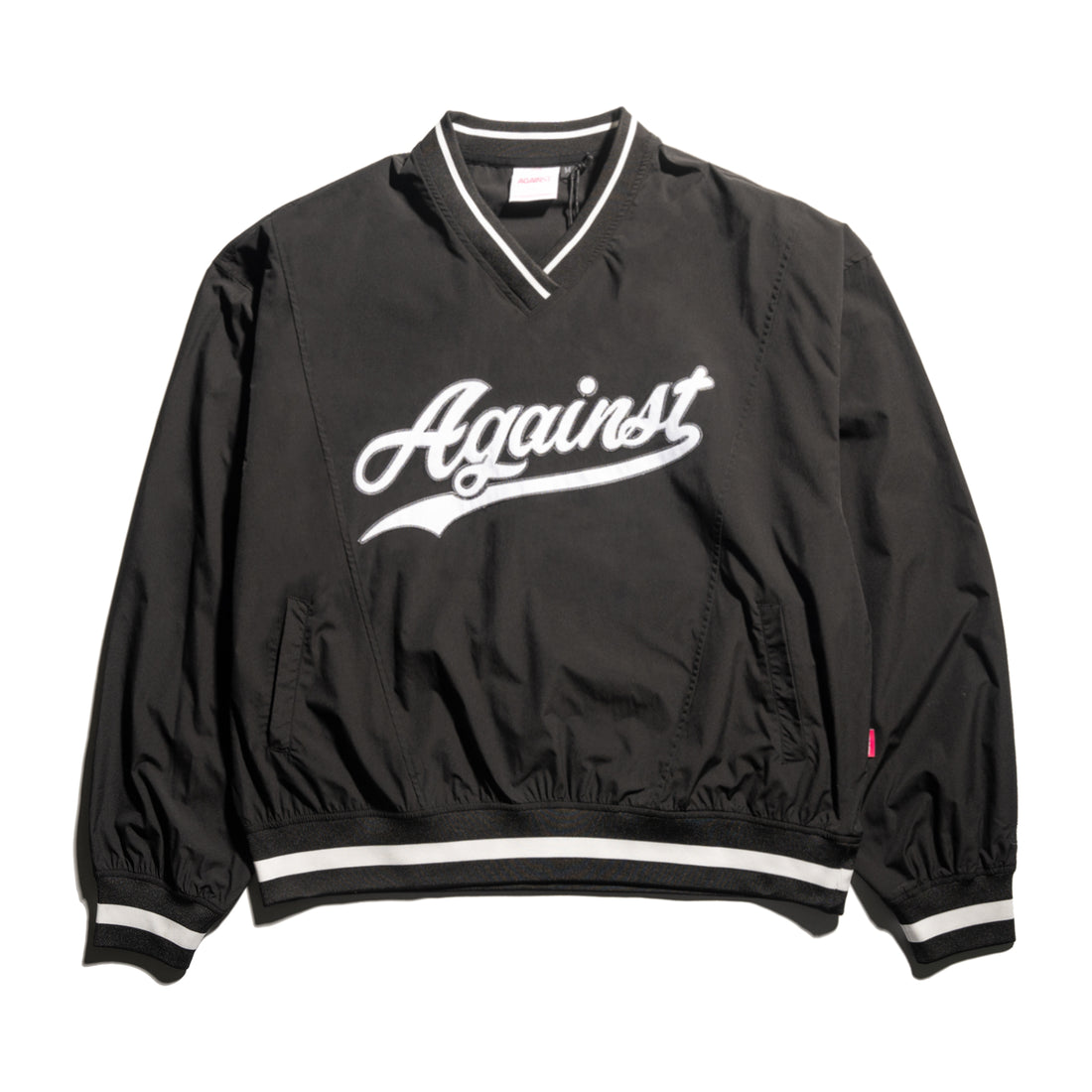 Against Lab | Varsity Nylon Pullover Black
