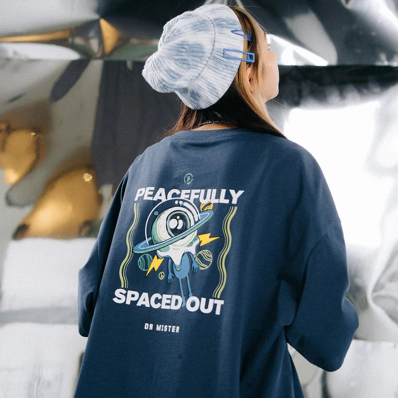 Dr Mister | Spaced Out Broad Tee Deep Blue