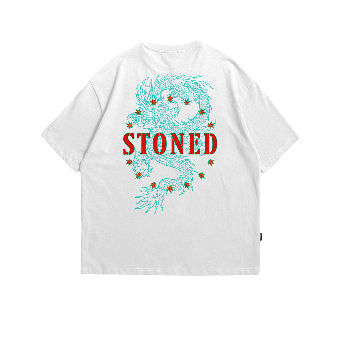 Stoned | Rising Naga Sky High Tee White