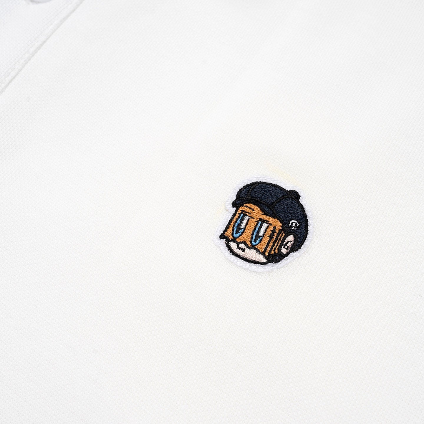 Dr Mister | Patched Polo Tee White