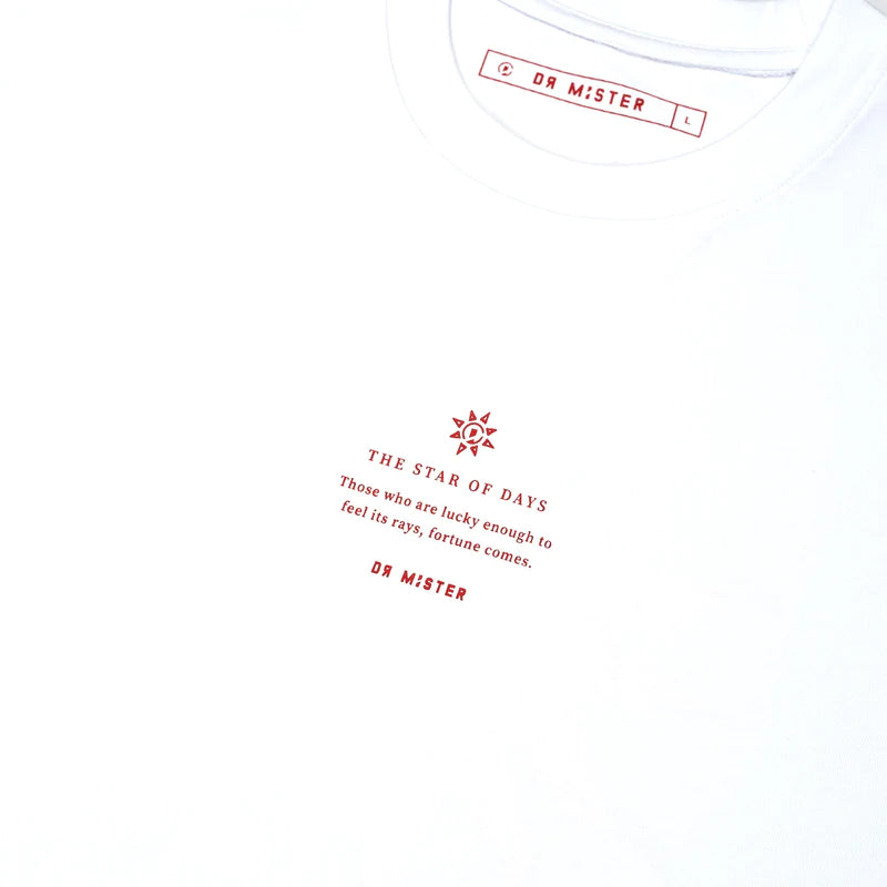 Dr Mister | The Sun Broad Tee White