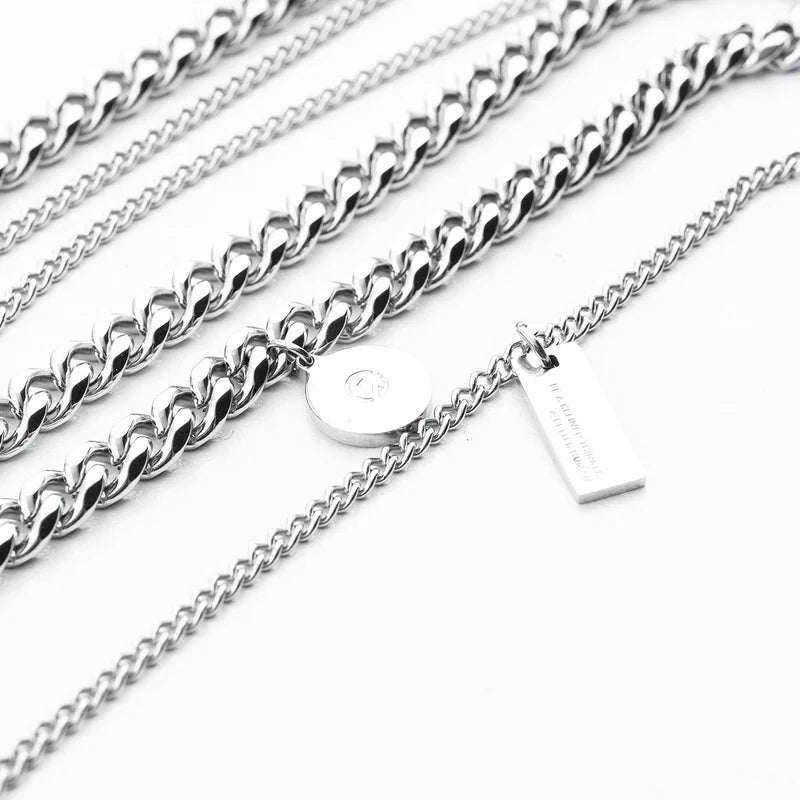 Dr Mister | Twofold Hybrid Pendant Necklace Silver