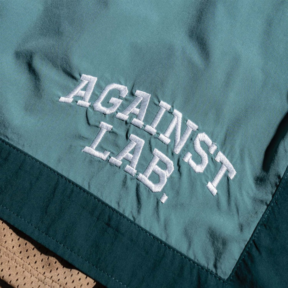 Against Lab | Varsity Layered Shorts Green