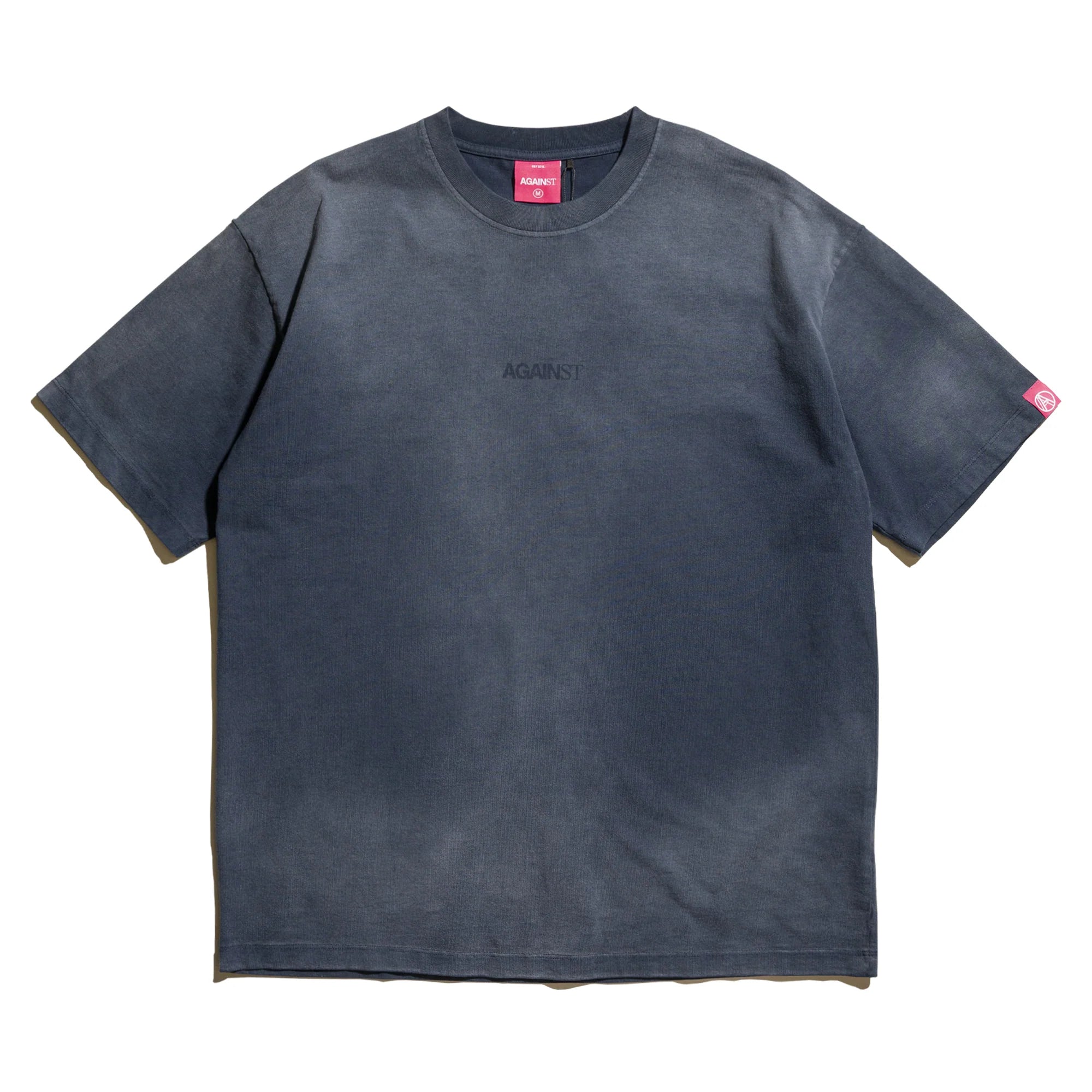 Against Lab | Washed Logo Tee Navy