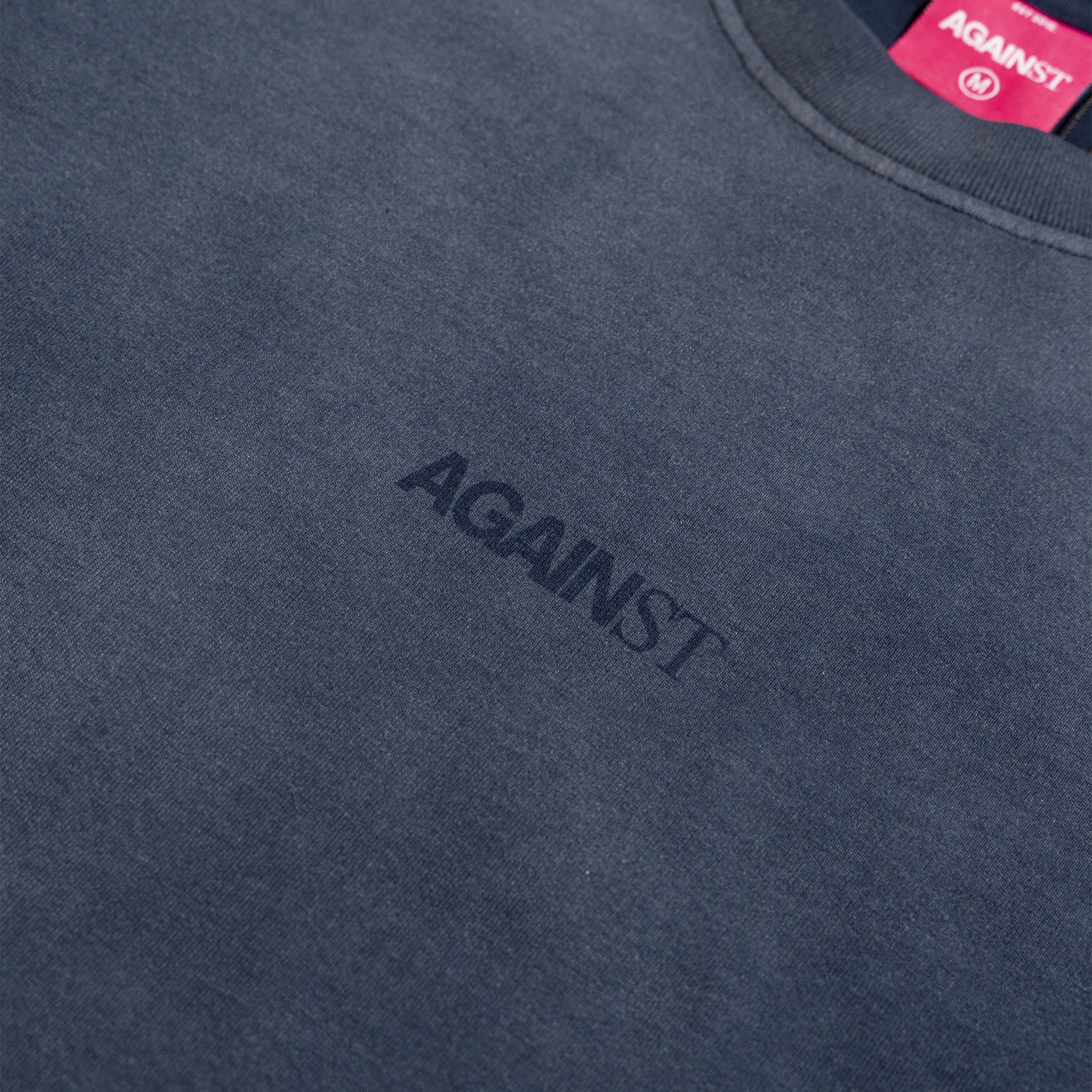 Against Lab | Washed Logo Tee Navy