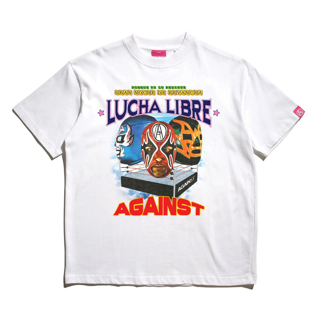 Against Lab | Lucha Libre Libre Tour Tee White