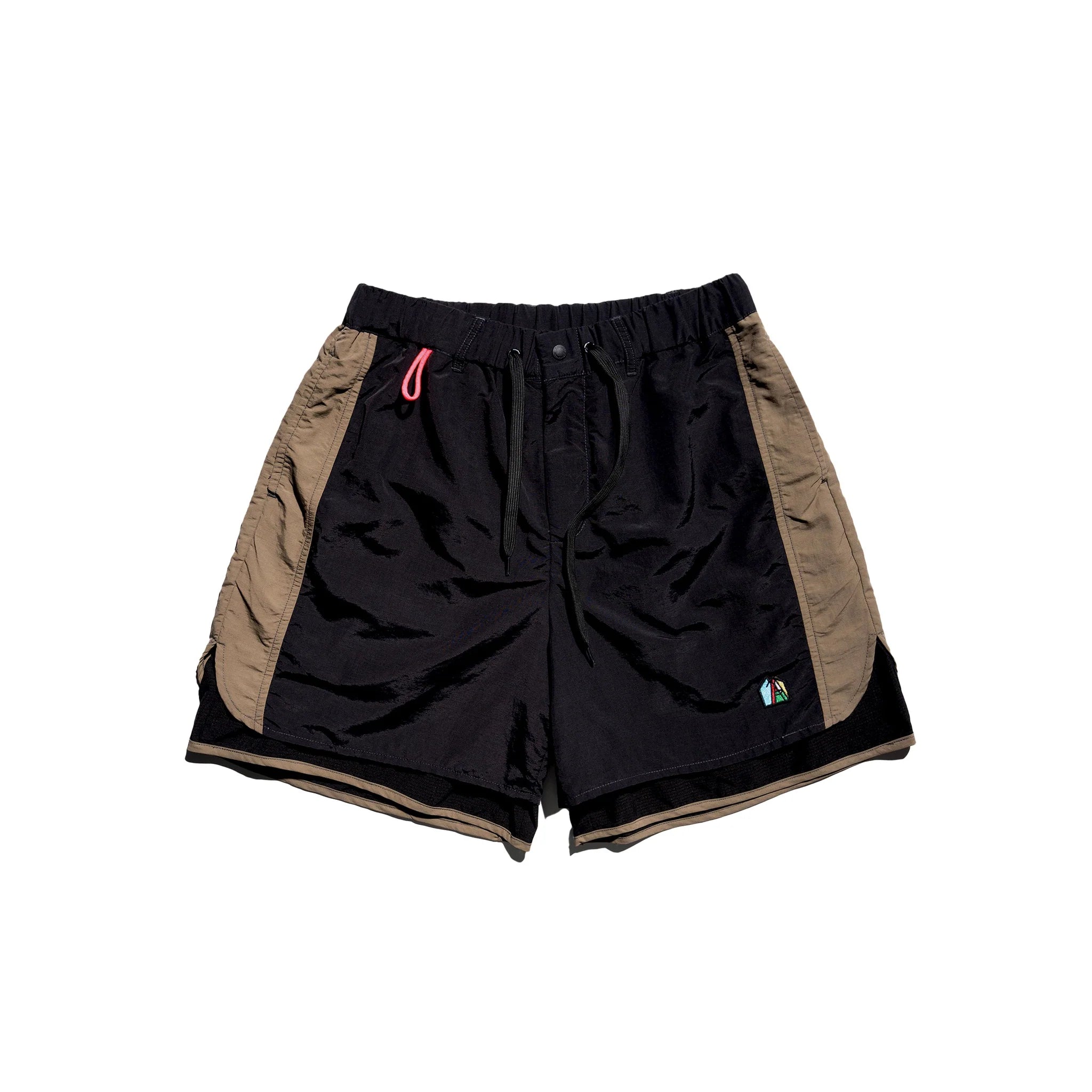 Against Lab | 5' Easy Layered Shorts Black