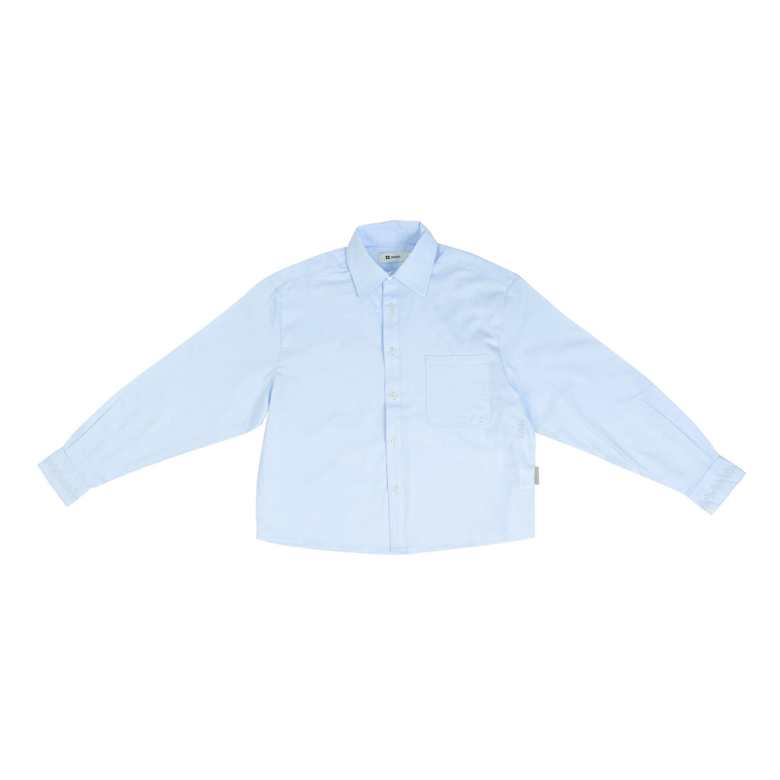 Flametongue Crop Shirt Blue