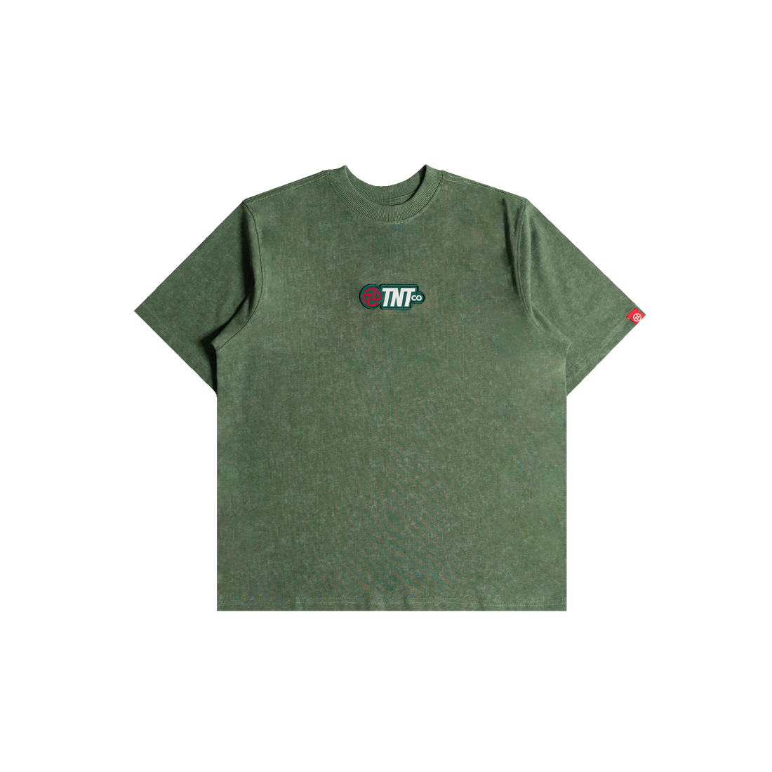 Acid Washed Logo Tee Green