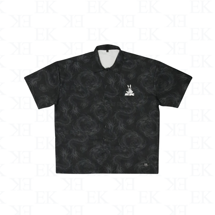 EK | Dragon Print Shirt Black