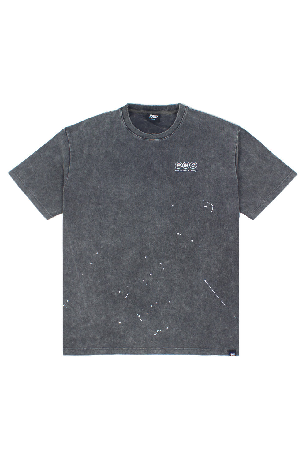 PMC | Production Logo Stone Washed Tee Charcoal