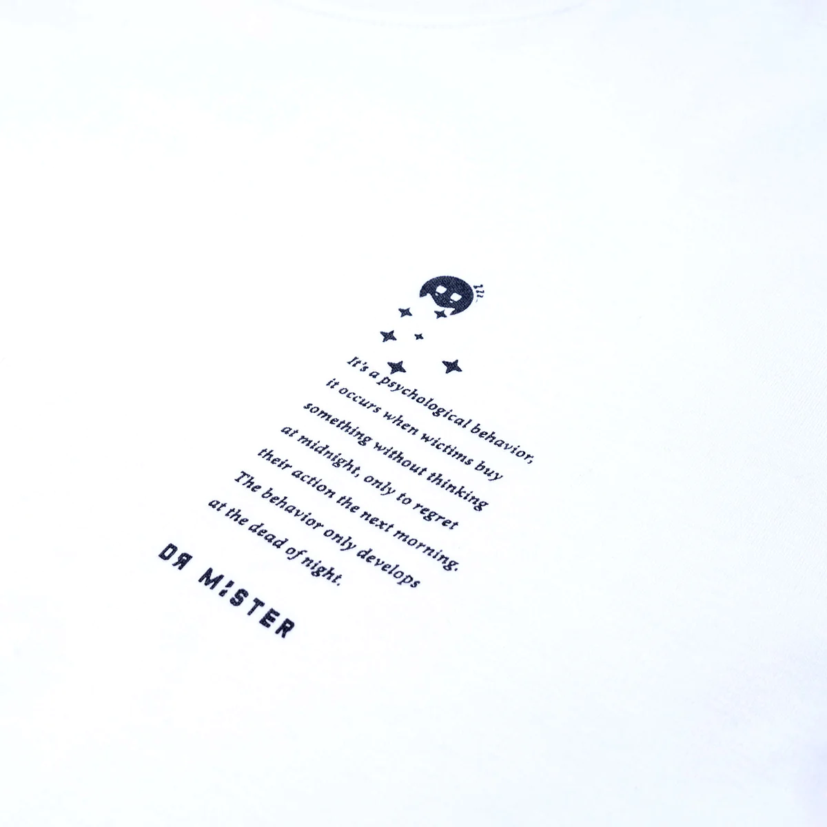 Dr Mister | Caution Oversized Tee White