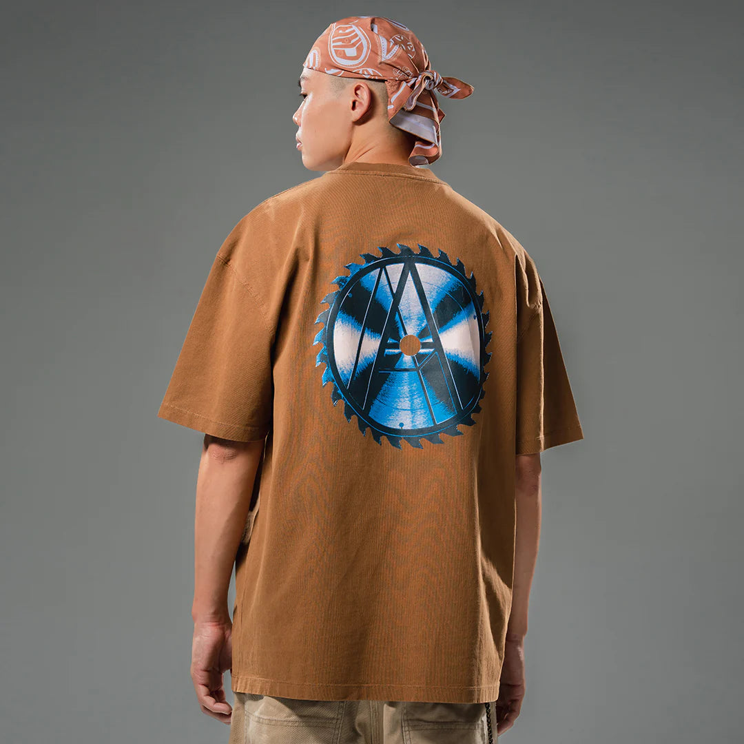 Against Lab | Washed Blade Tee Brown