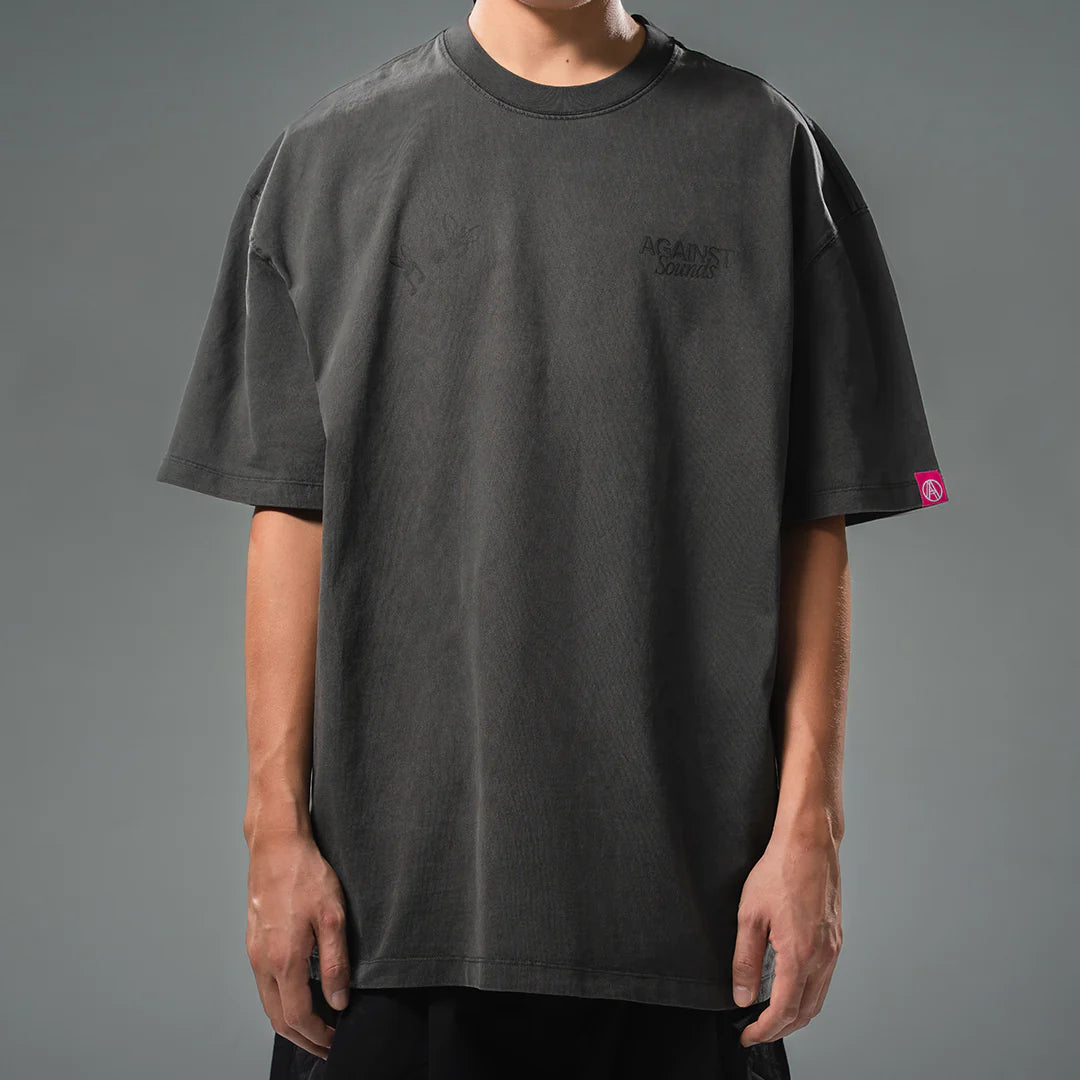Against Lab | Washed Sound System Tee Black