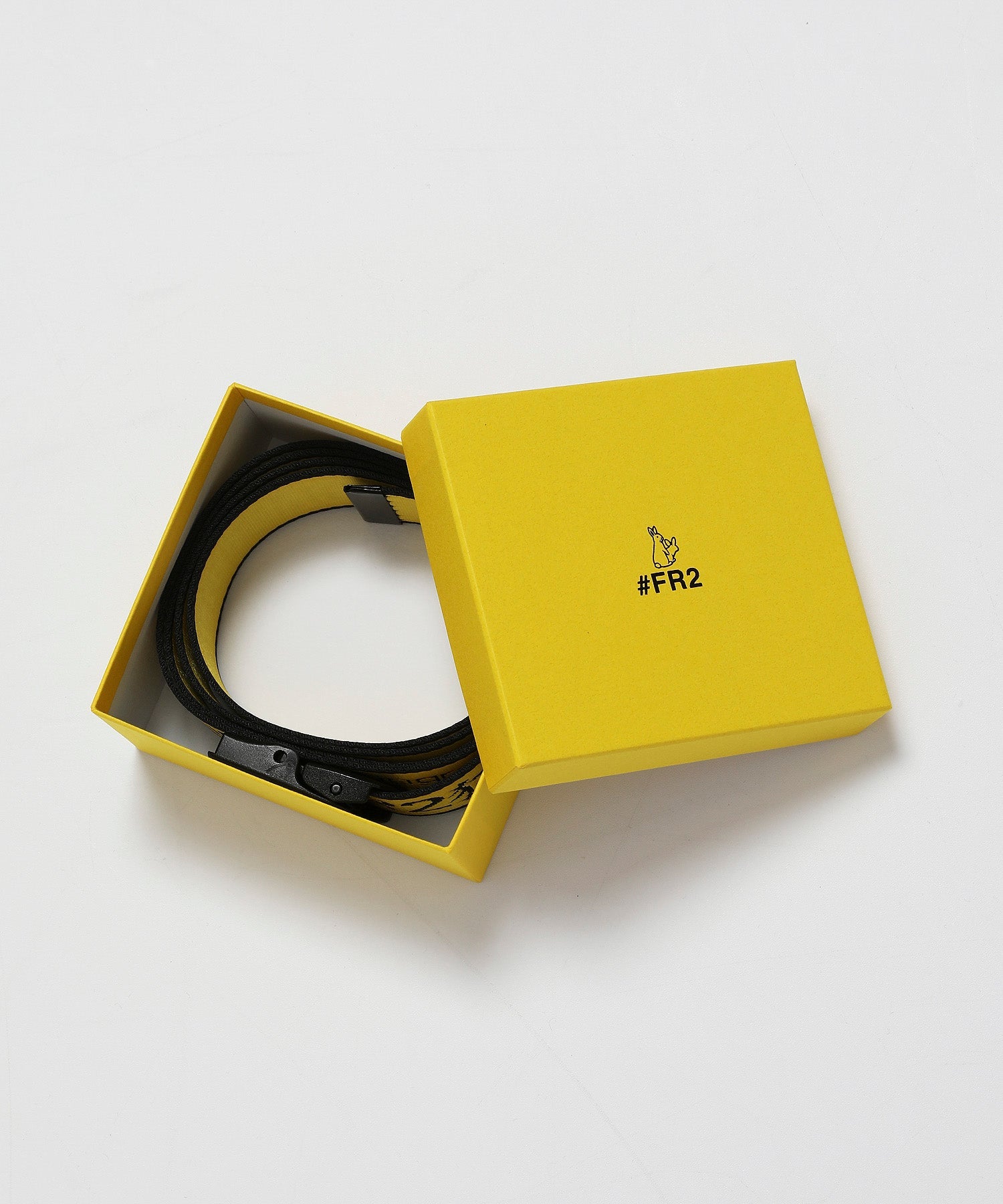 FR2 | Logo Icon Embroidery Long Belt Yellow