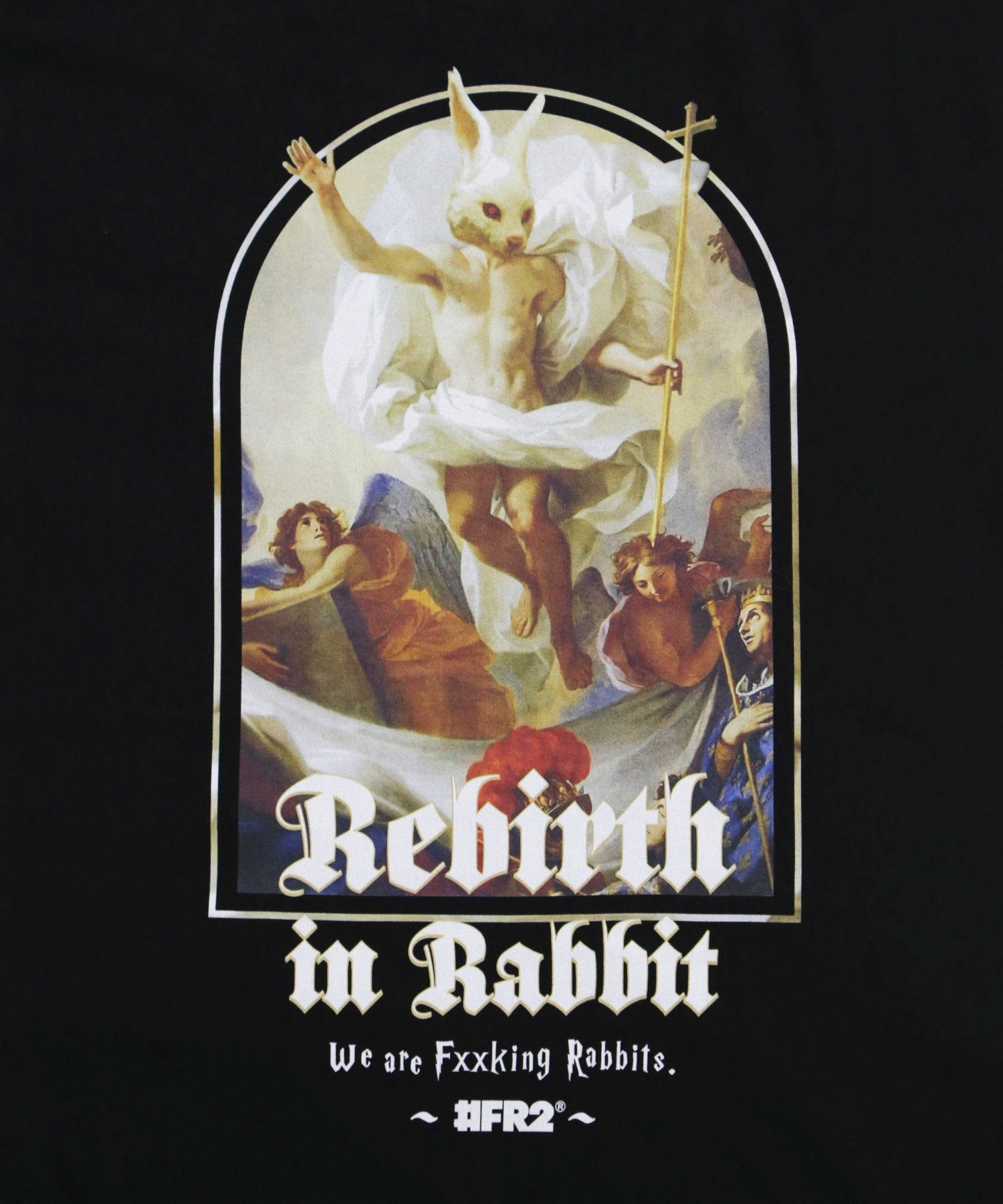 FR2 | Rebirth In Rabbit Tee Black