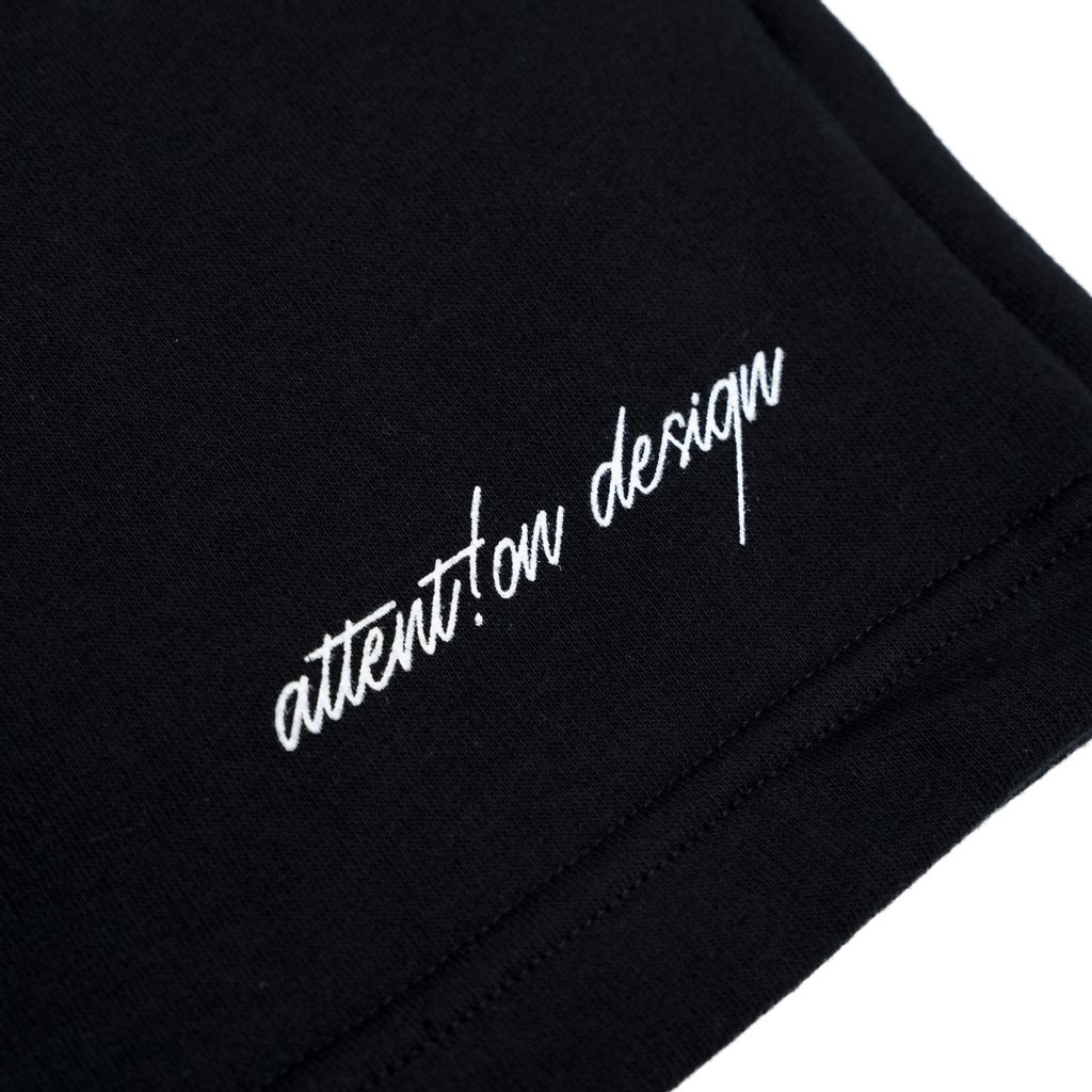 ATTN | Logo Print Sweatshorts Black
