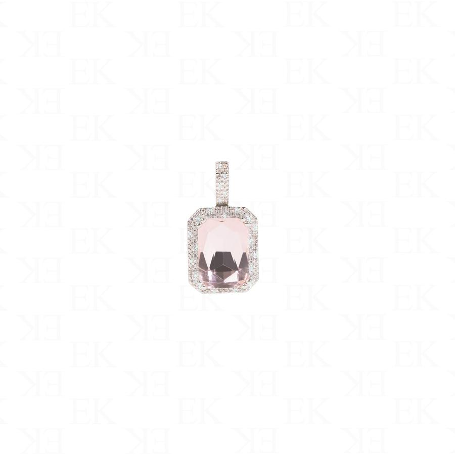 EK | Pink Sapphire Necklace Silver