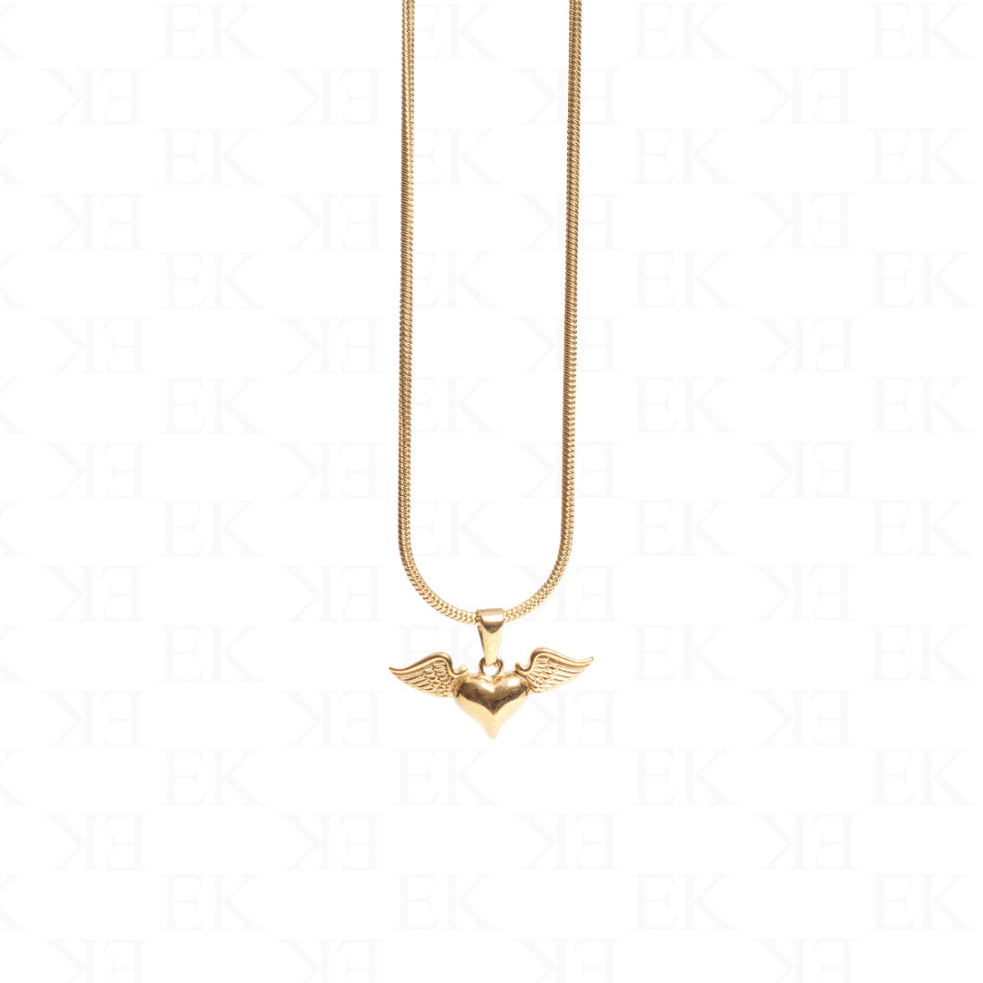 EK | Flying Heart Necklace Gold