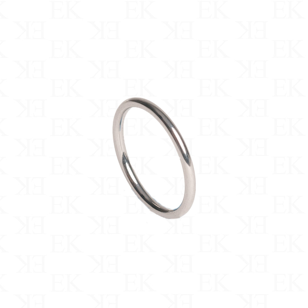 EK | Daily Titanium Ring Silver
