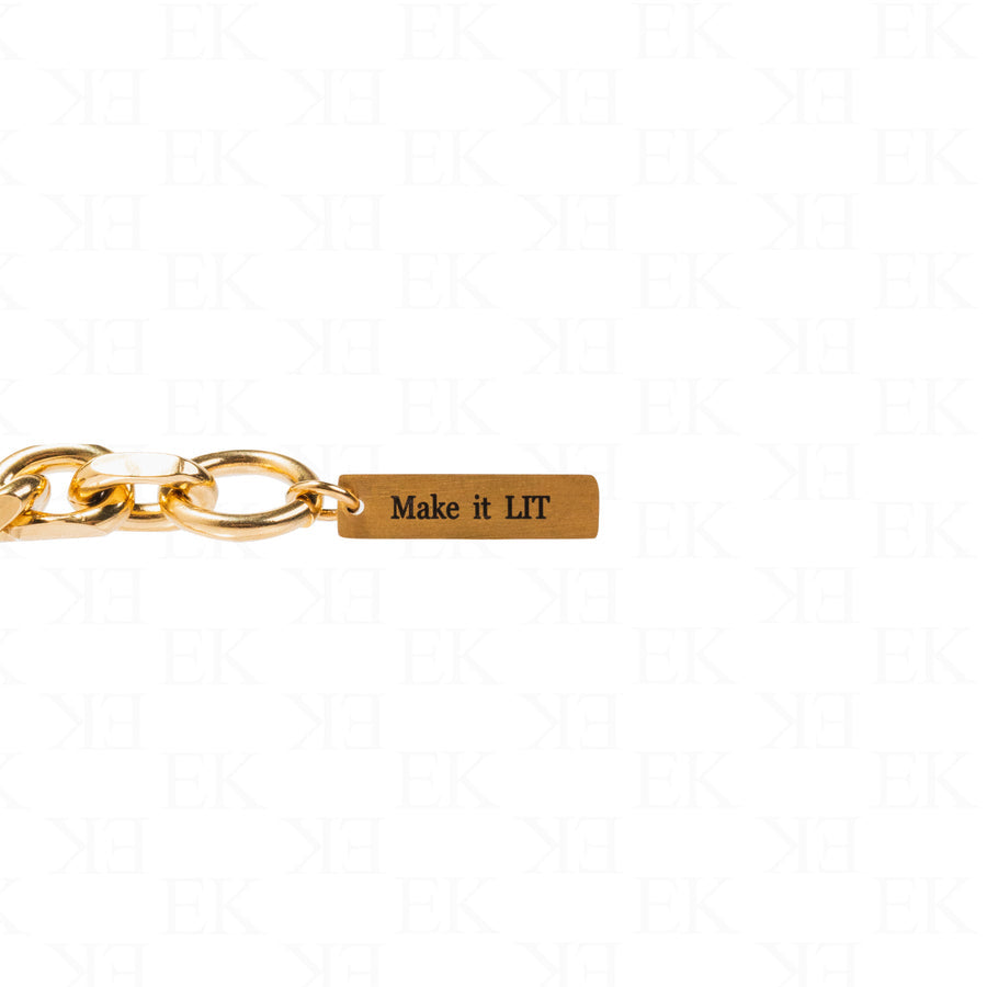 EK | T Link Bracelet Gold