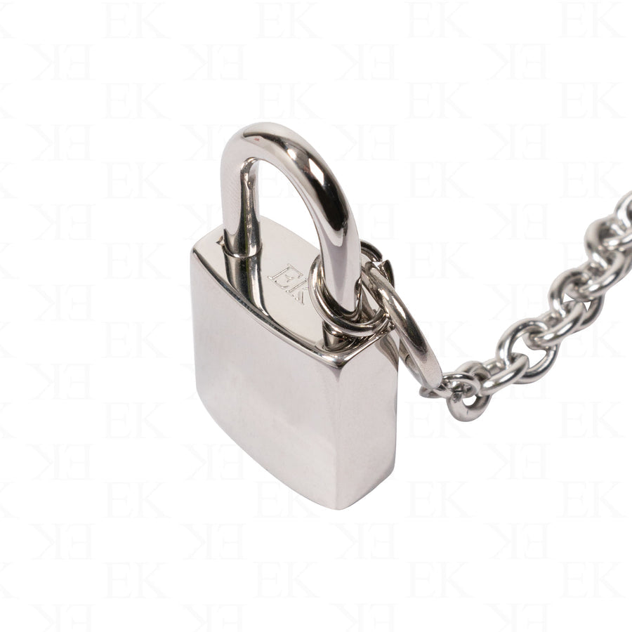 EK | Lock Necklace Silver