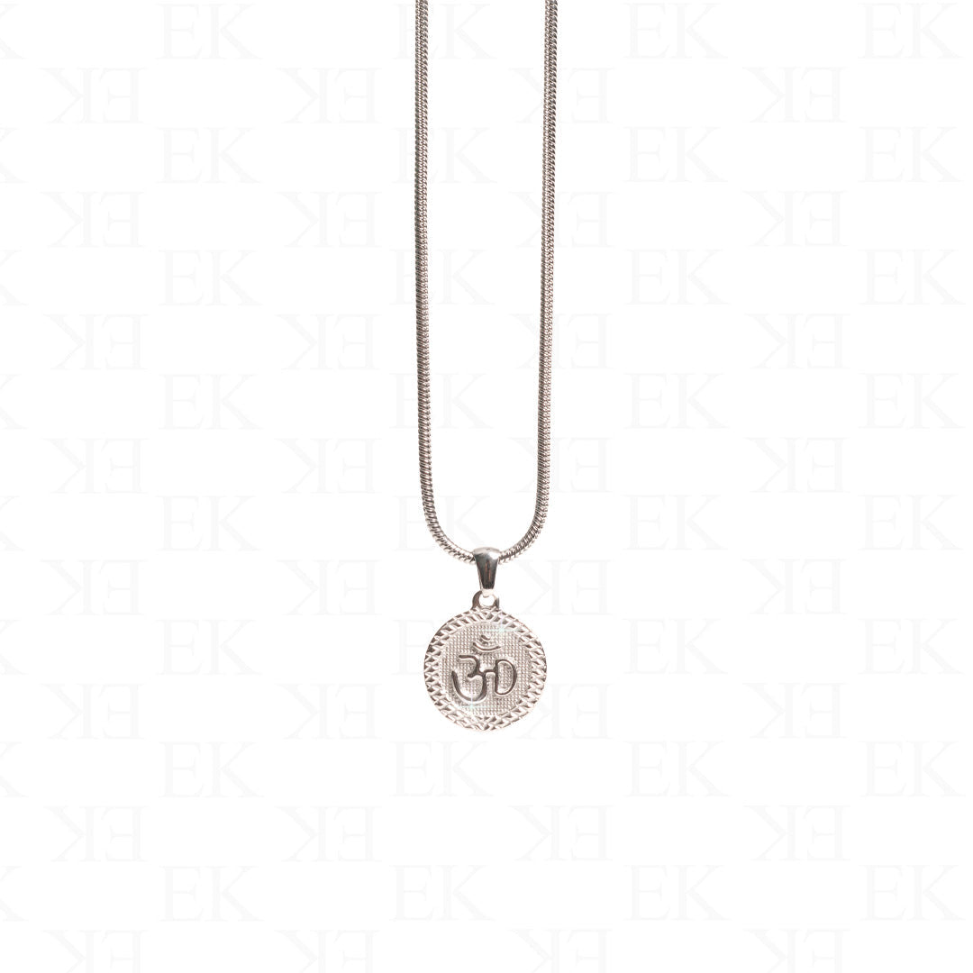 OM Pendant Chain Silver