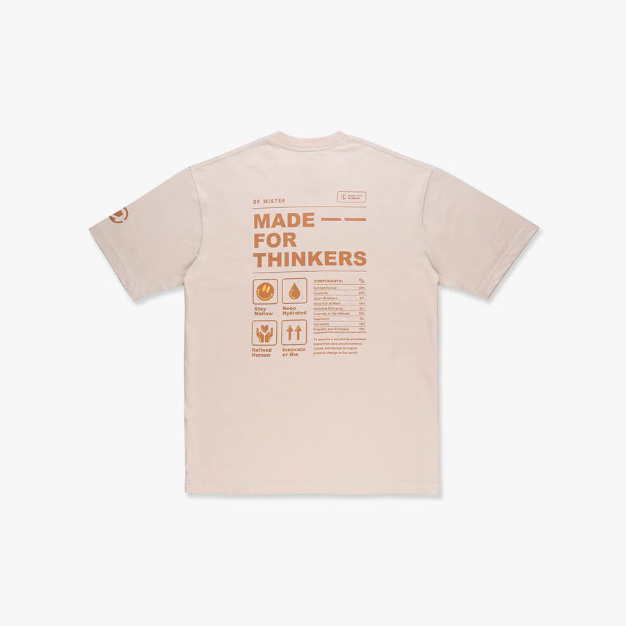 Dr Mister | Essential Core Oversized Tee Beige