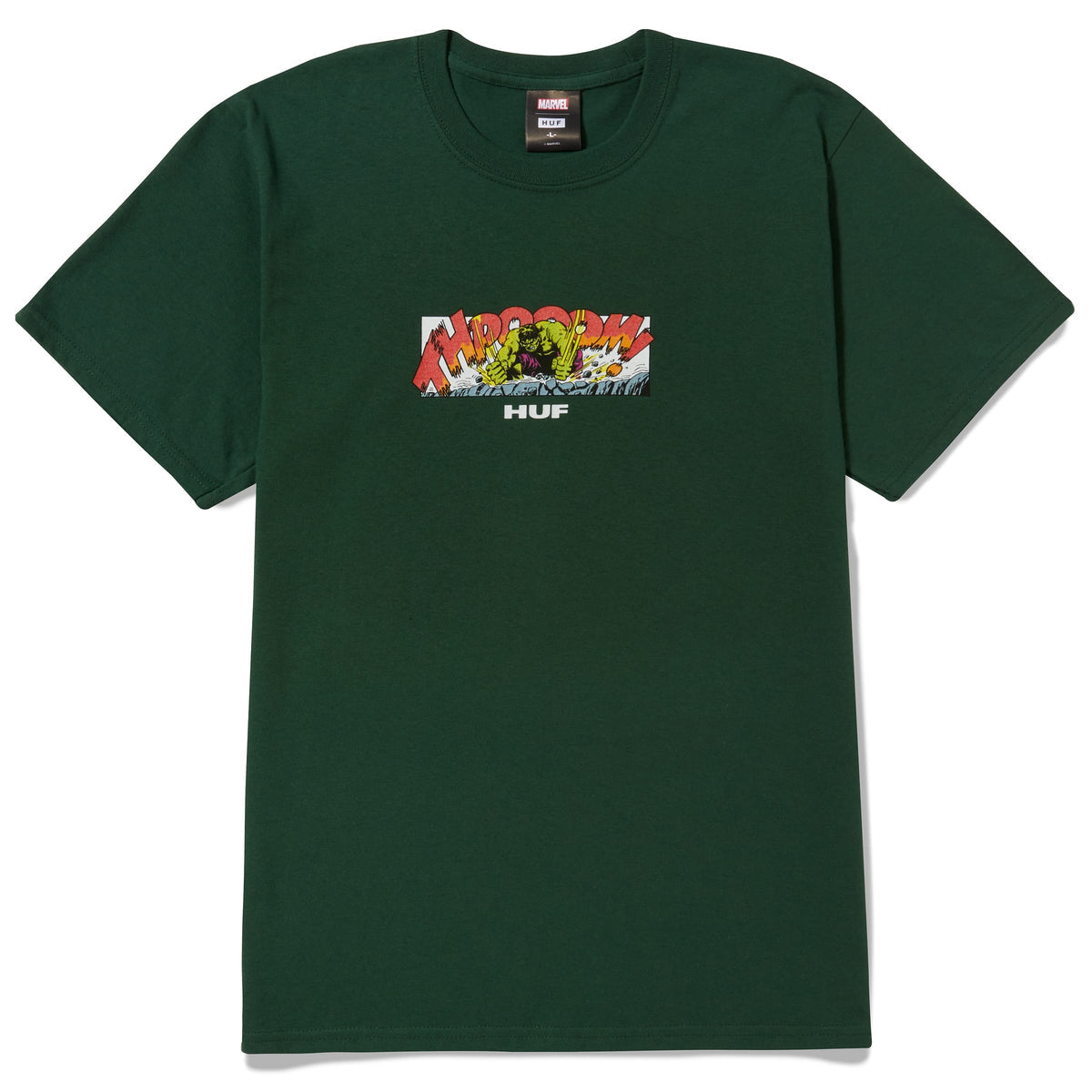 HUF x Marvel Rage Tee Forest Green !