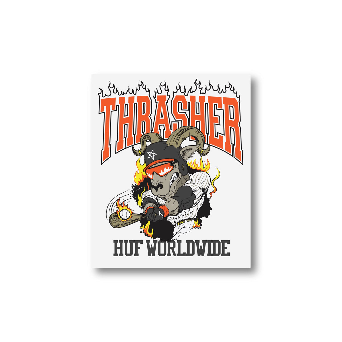 HUF x Thrasher Rincon Sticker Multicolor