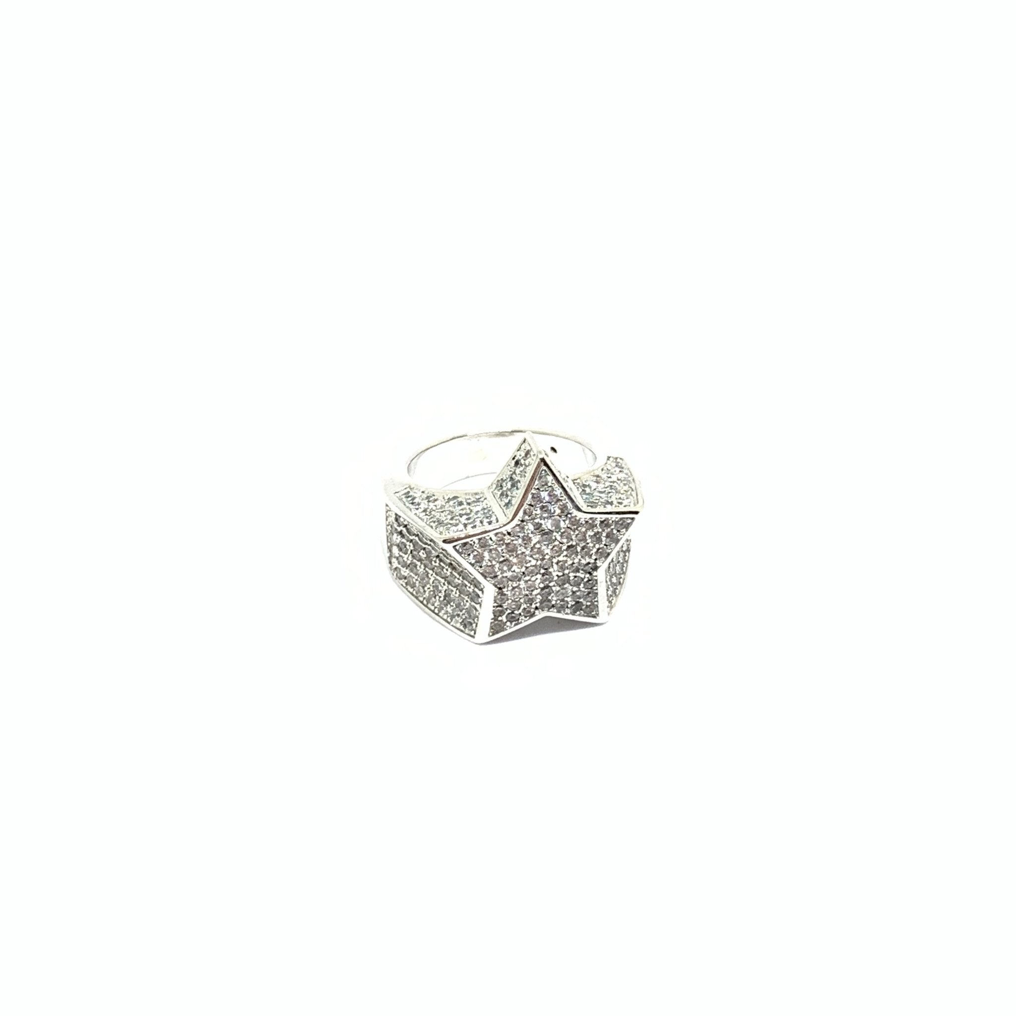 EK | Ice Out Star Ring Silver